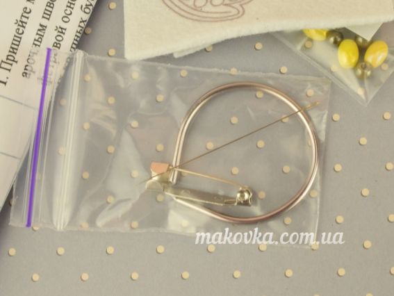 Набір для вишивання прикраса брошка БП-246 Мишка Crystal Art (ЧМ)