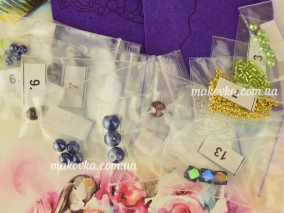 Набір для вишивання, прикраса БП-255 Виноград Crystal Art (ЧМ)