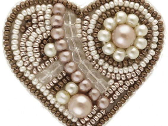 Набір для вишивання брошка серія Пряники (серце) БП185 Crystal Art