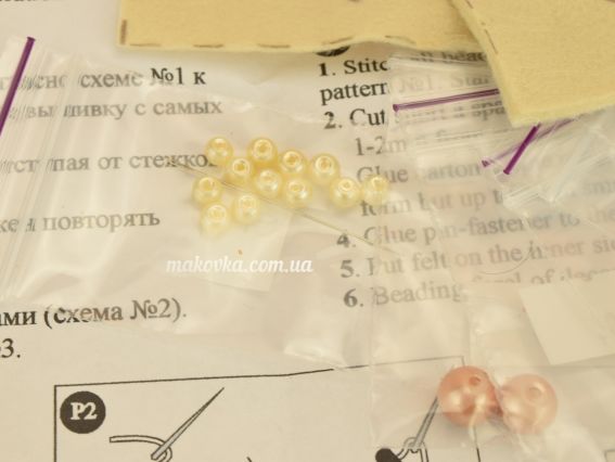 Набір для вишивання брошка серія Пряники (серце) БП185 Crystal Art