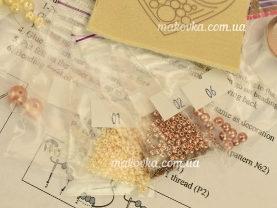 Набір для вишивання брошка серія Пряники (серце) БП185 Crystal Art