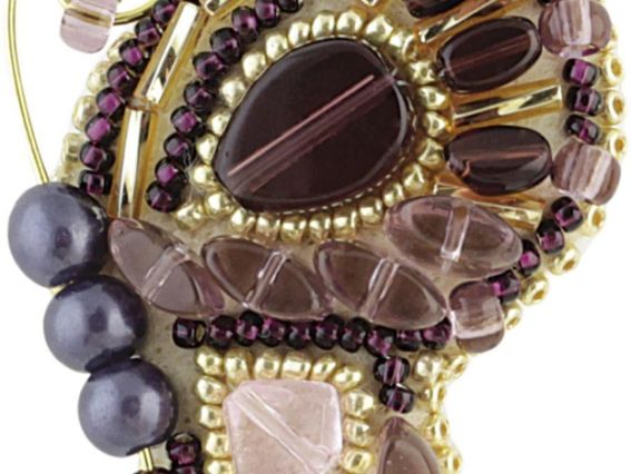 Набір для вишивання прикраса брошка Метелик БП-173 , Crystal Art