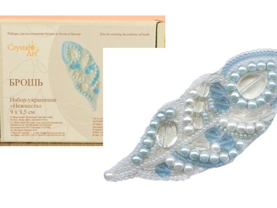 Брошь БП-176 Ніжність Crystal Art Набір для вишивання  Брошь БП-176 Ніжність Crystal Art Набір для вишивання 