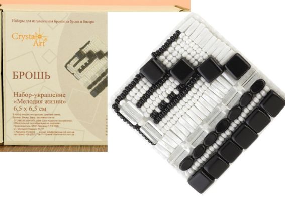 Набор для вышивания Броши БП-184 Мелодия жизни, Crystal Art Набор для вышивания Броши БП-184 Мелодия жизни, Crystal Art
