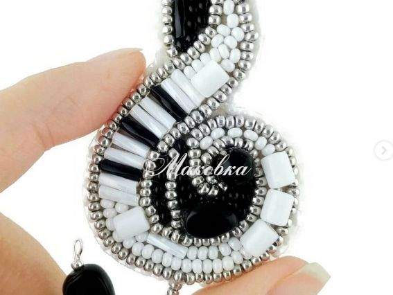 Брошь БП-202 Скрипковий ключ , Crystal Art  Набір для вишивання  Брошь БП-202 Скрипковий ключ , Crystal Art  Набір для вишивання