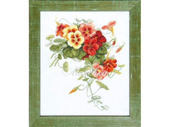 Настурція ВТ-081 Crystal Art Набір для вишивання хрестиком