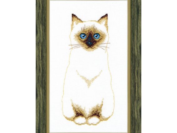 Сіамський кіт ВТ-109 Crystal Art Набір для вишивання хрестиком Сіамський кіт ВТ-109 Crystal Art Набір для вишивання хрестиком