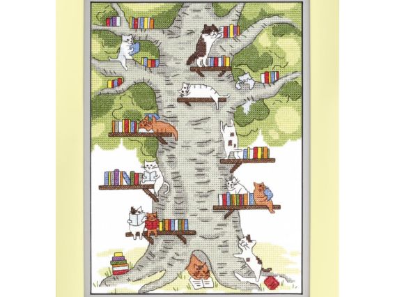 Бібліотека в лісі ВТ-236 Crystal Art Набір для вишивання хрестиком Бібліотека в лісі ВТ-236 Crystal Art Набір для вишивання хрестиком