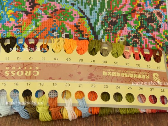 Набір для вишивання нитками 197450 Чотири сезони. Осінь Діамантові ручки 1027