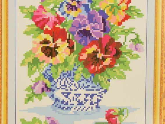 Набір для вишивання Улюблені квіти 197459, Діамантові ручки