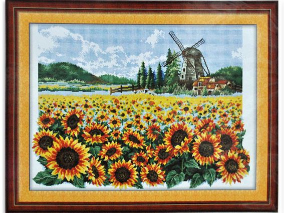 Набір для вишивання Поле соняшників 197470 Діамантові ручки Набір для вишивання Поле соняшників 197470 Діамантові ручки