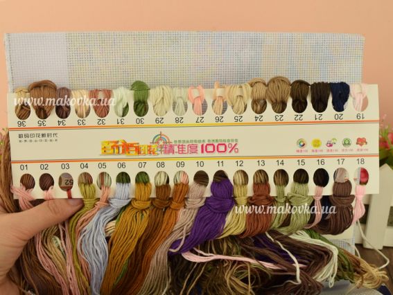 Набір для вишивання нитками 197565 Невинність Діамантові ручки WKL 40