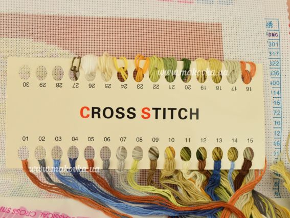 Набір для вишивання нитками 197727 Натюрморт з грушами 5D, Діамантові ручки 