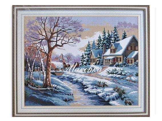 Набір для вишивання Зимова дорога 197874 Діамантові ручки
