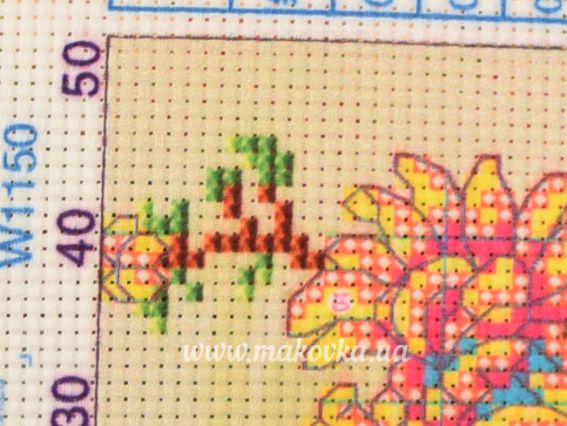 Набір для вишивання нитками 197882, 5D Жовті хризантеми Діамантові ручки  W1150