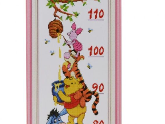 Набор для вышивания Ростомір Вінні пух, 80х29см D220, Діамантові ручки