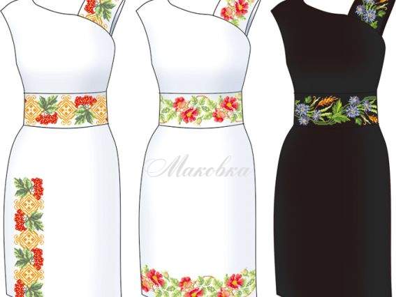 Схема + выкройка, платья Шиповник, Васильки, Калина, 2813, Диана + Схема + выкройка, платья Шиповник, Васильки, Калина, 2813, Диана +