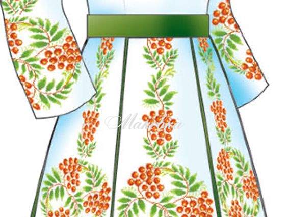 Схема + выкройка, платье Рябина, 2815, Диана + Схема + выкройка, платье Рябина, 2815, Диана +