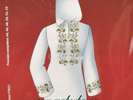Схема + выкройка, туника с капюшоном Колокольчики F3021, Диана Плюс Схема + выкройка, туника с капюшоном Колокольчики F3021, Диана Плюс