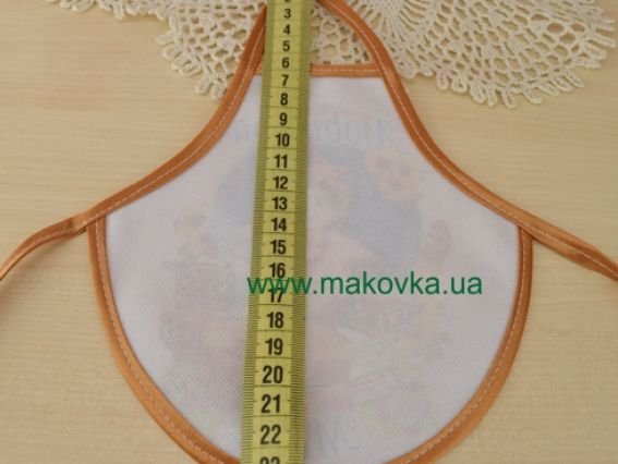 Фартушек для бутылки под вышивку №68 С Рождеством (рус.) Ангел с подарками, габардин, ТМ Красуня