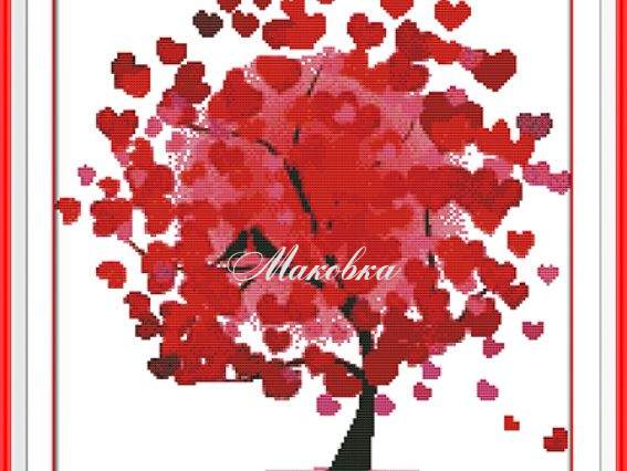 Вышивка Дерево счастья 2 (любовь), F369, Идейка Вышивка Дерево счастья 2 (любовь), F369, Идейка