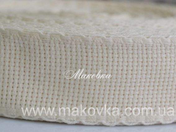 Канва Лента (бордюр) КТ-35 кремовая, 1 метр Канва Лента (бордюр) КТ-35 кремовая, 1 метр