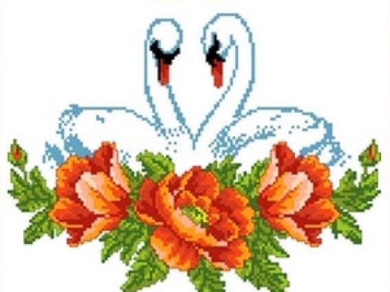 Флизелин водорастворимый КФР-007 Рушнык Кольца и лебеди, На щастя, А3, Каролинка Флизелин водорастворимый КФР-007 Рушнык Кольца и лебеди, На щастя, А3, Каролинка