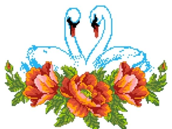 Флизелин водорастворимый КФР-008 Рушнык Кольца и лебеди, На счастье, А3, Каролинка Флизелин водорастворимый КФР-008 Рушнык Кольца и лебеди, На счастье, А3, Каролинка