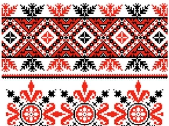 КРК-2003 Весільний рушник із малюнком Орнамент, 37x200 см під ноги