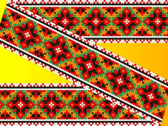 Флизелин водорастворимый с рисунком КФО-010 разноцветный орнамент 4,5х40 см, Каролинка Флизелин водорастворимый с рисунком КФО-010 разноцветный орнамент 4,5х40 см, Каролинка