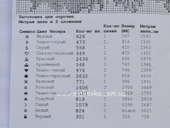 Заготовка для Подростковой вышиванки КБС(х/б)-01 (9-15 лет) Маки и васильки, Каролинка