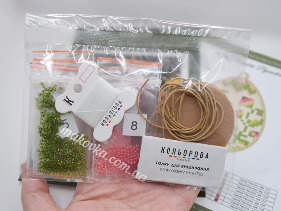 Набор для вышивания бисером пасхальной игрушки на деревянной основе Пасхальная Писанка D-10 Кольорова