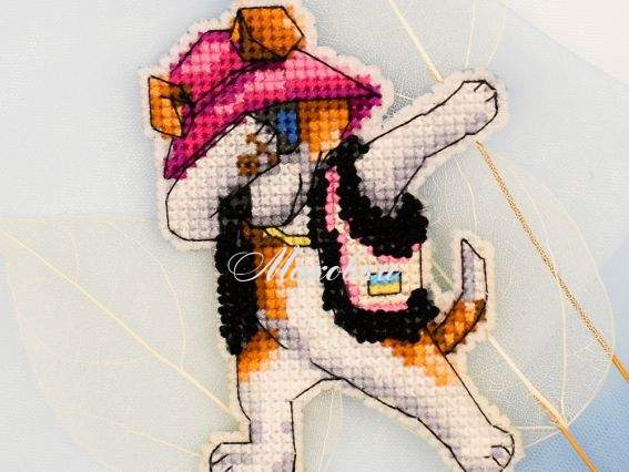 Магніт М-019 Патрон вишивка нитками, Кольорова Магніт М-019 Патрон вишивка нитками, Кольорова