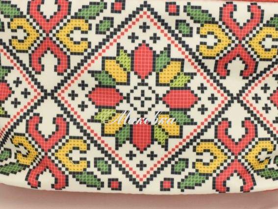 Косметичка пошитая, кожзам №4, черная, Орнамент, ТМ Красуня 15х23 см Косметичка пошитая, кожзам №4, черная, Орнамент, ТМ Красуня 15х23 см