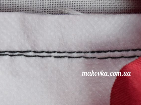 Пошита косметичка під вишивку №15 чорна, Лілії, габардин ТМ Красуня 21,5х14,5 см