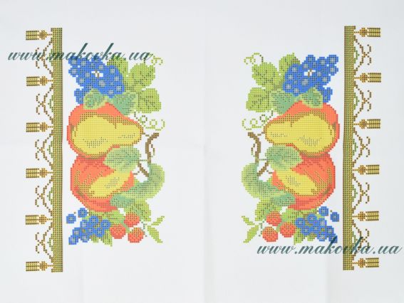 Рушнык №18 Фрукты и ягоды Святий Спас, габардин, Красуня Рушнык №18 Фрукты и ягоды Святий Спас, габардин, Красуня