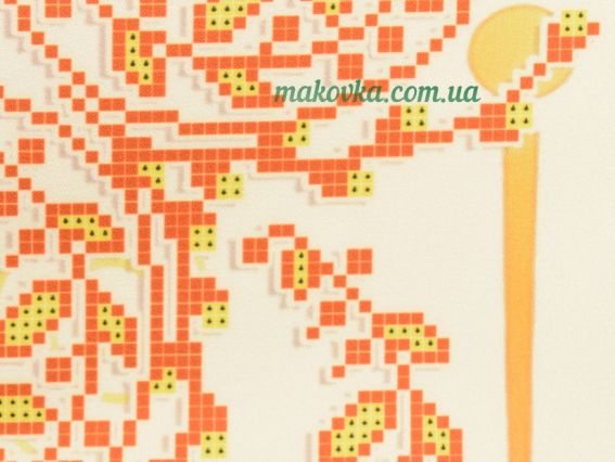 Малюнок на атласній тканині під вишивку Рушник Великодній №50, Красуня