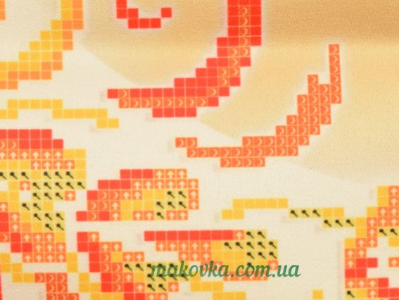 Малюнок на атласній тканині під вишивку Рушник Великодній №52, Красуня