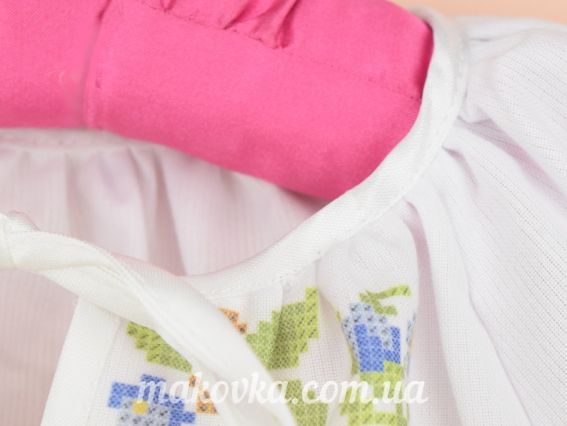 Блуза пошитая детская под вышивку Реглан №6 Орнамент из цветов,  на 5-6 лет, домотканая, длинный рукав, Красуня