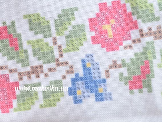 Блуза пошитая детская под вышивку Реглан №6 Орнамент из цветов,  на 5-6 лет, домотканая, длинный рукав, Красуня