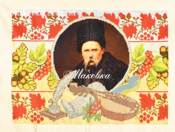 Малюнок на тканині Портрет Т.Г. Шевченка (2В) , А3, атлас Красуня Малюнок на тканині Портрет Т.Г. Шевченка (2В) , А3, атлас Красуня