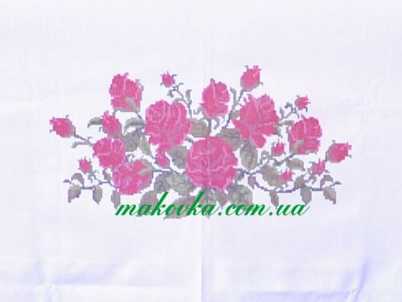 Заготовка Троянди блуза жіноча домоткана, розмір великий №92