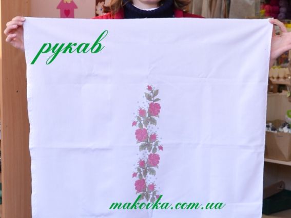 Заготовка Троянди блуза жіноча домоткана, розмір великий №92