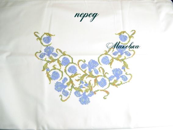 Блуза жіноча Іриси, Красуня, заготовка домоткана тканина