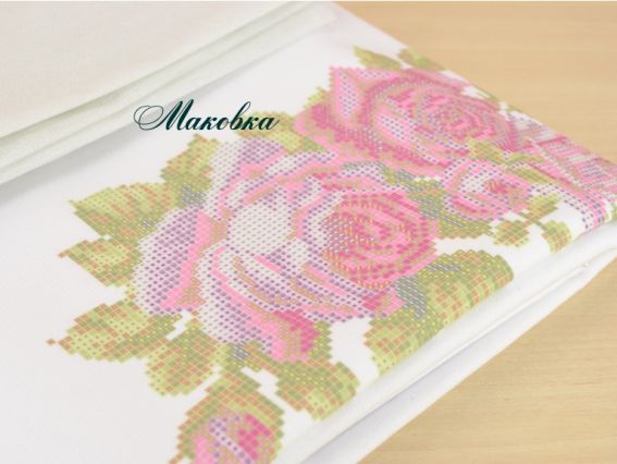 Заготовка Блуза жіноча №21 Маки і ромашки, ТМ Красуня, Домоткана тканина