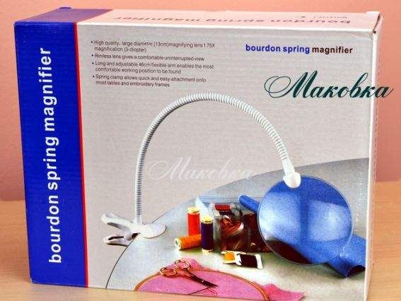 Лупа для вишивки з гнучким тримачем і затискачем, MG-15122-1