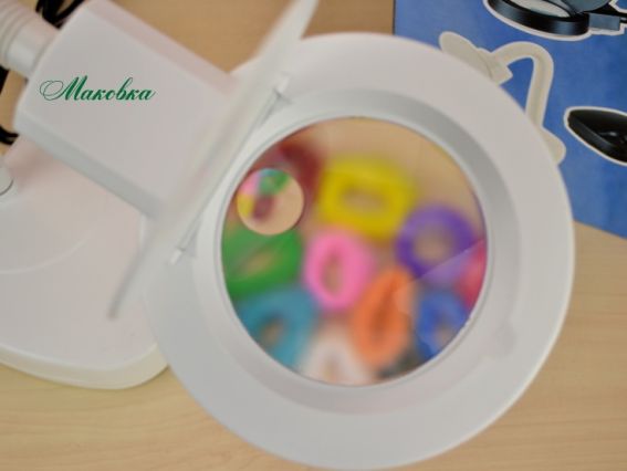 Профессиональная лупа - лампа электрическая Magnifier Lamp 8611-D, 3/8 диоптер