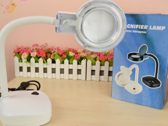 Профессиональная лупа - лампа электрическая Magnifier Lamp 8611-D, 3/8 диоптер