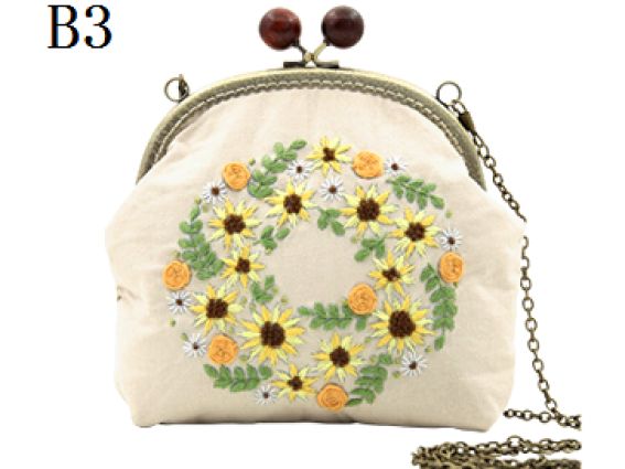 Набір для творчості Клатч з фермуаром В-03 Сонячні квіти, 16,5*20 см 