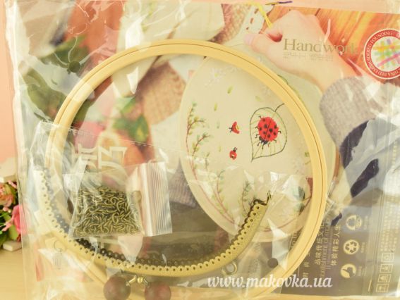 Набір для творчості Клатч з фермуаром В-02 Ромашкі на жовтому, 16,5*20 см 